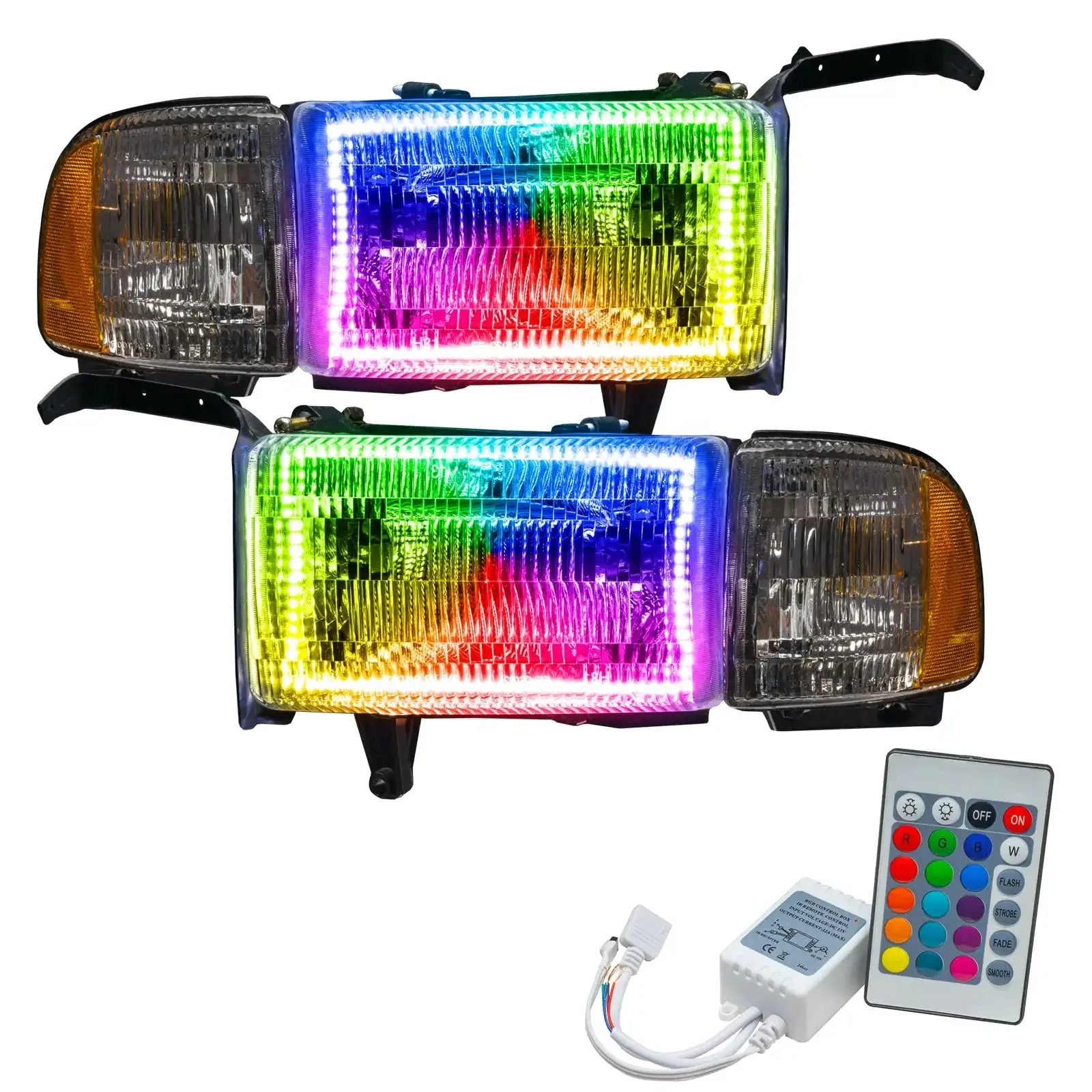ORACLE Lighting 1994-2002 Dodge Ram 1500/2500/3500 Pre-Assembled Halo Headlights - Image 4