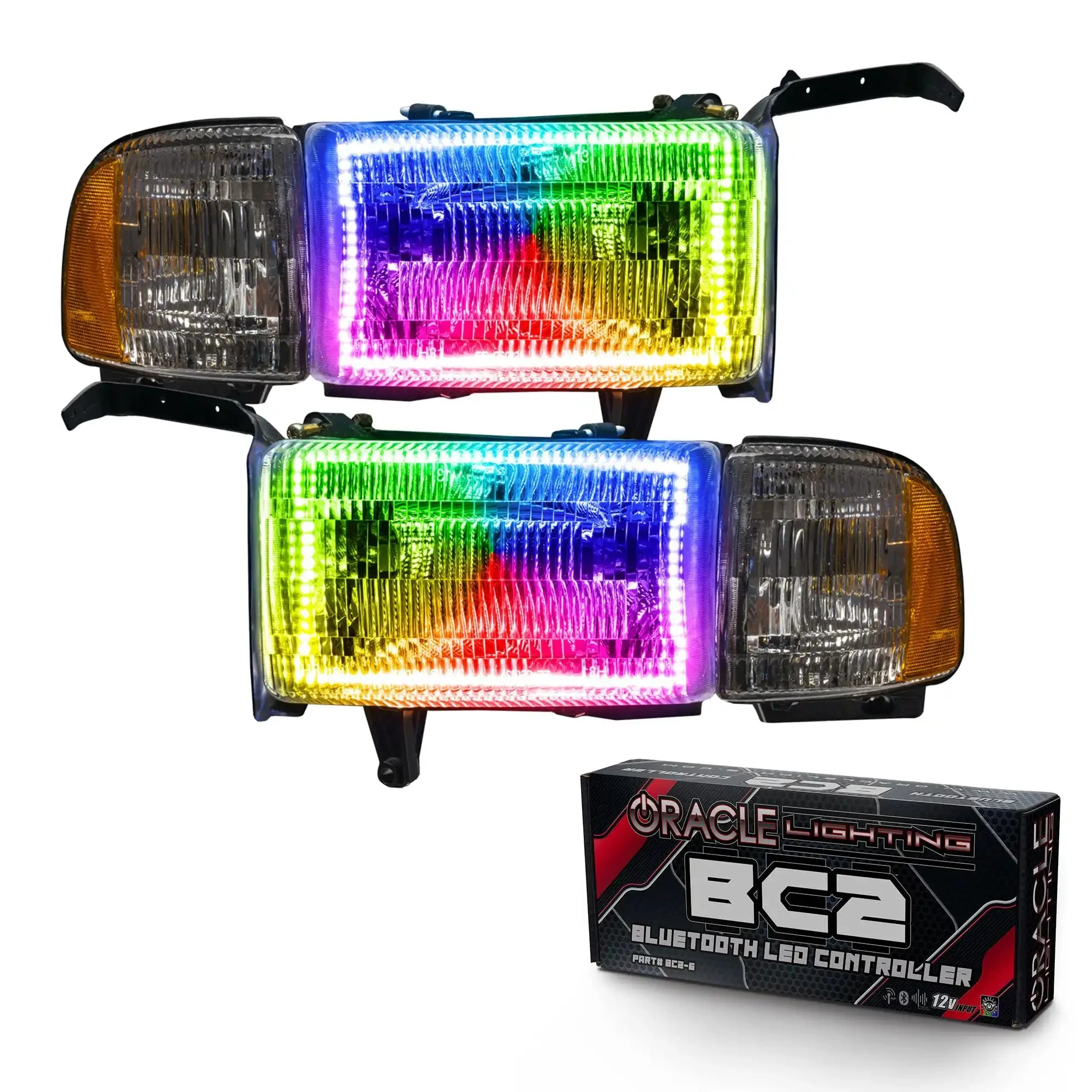 ORACLE Lighting 1994-2002 Dodge Ram 1500/2500/3500 Pre-Assembled Halo Headlights - Image 7