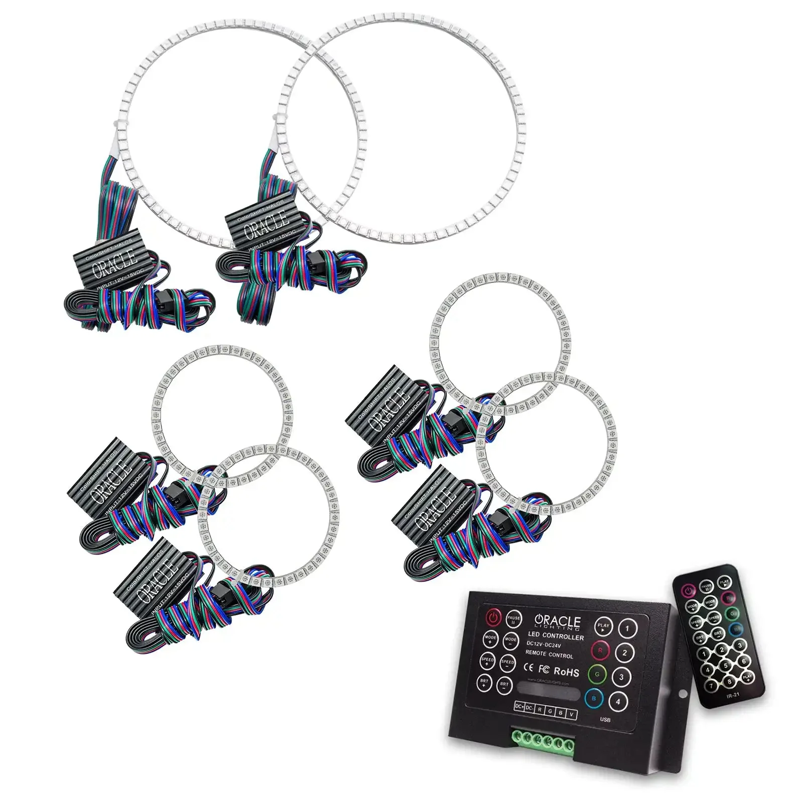 ORACLE Lighting 2001-2004 Nissan Frontier LED Triple Halo Headlight Kit - Image 6
