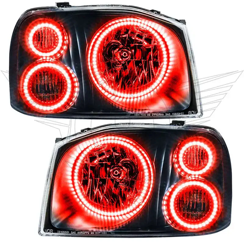 ORACLE Lighting 2001-2004 Nissan Frontier Pre-Assembled Halo Headlights-Triple Halos - Image 3