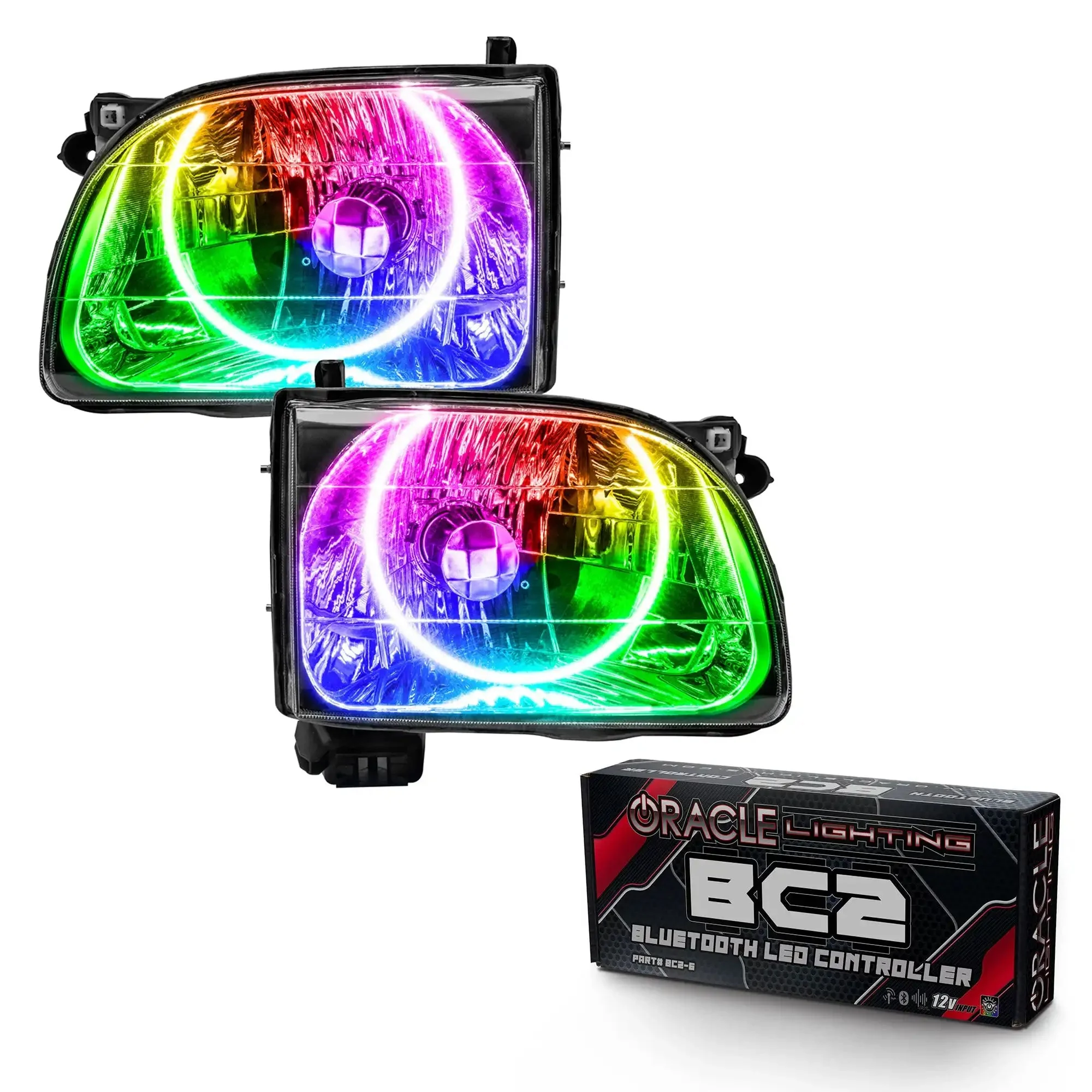 ORACLE Lighting 2001-2004 Toyota Tacoma Pre-Assembled Halo Headlights - Image 12