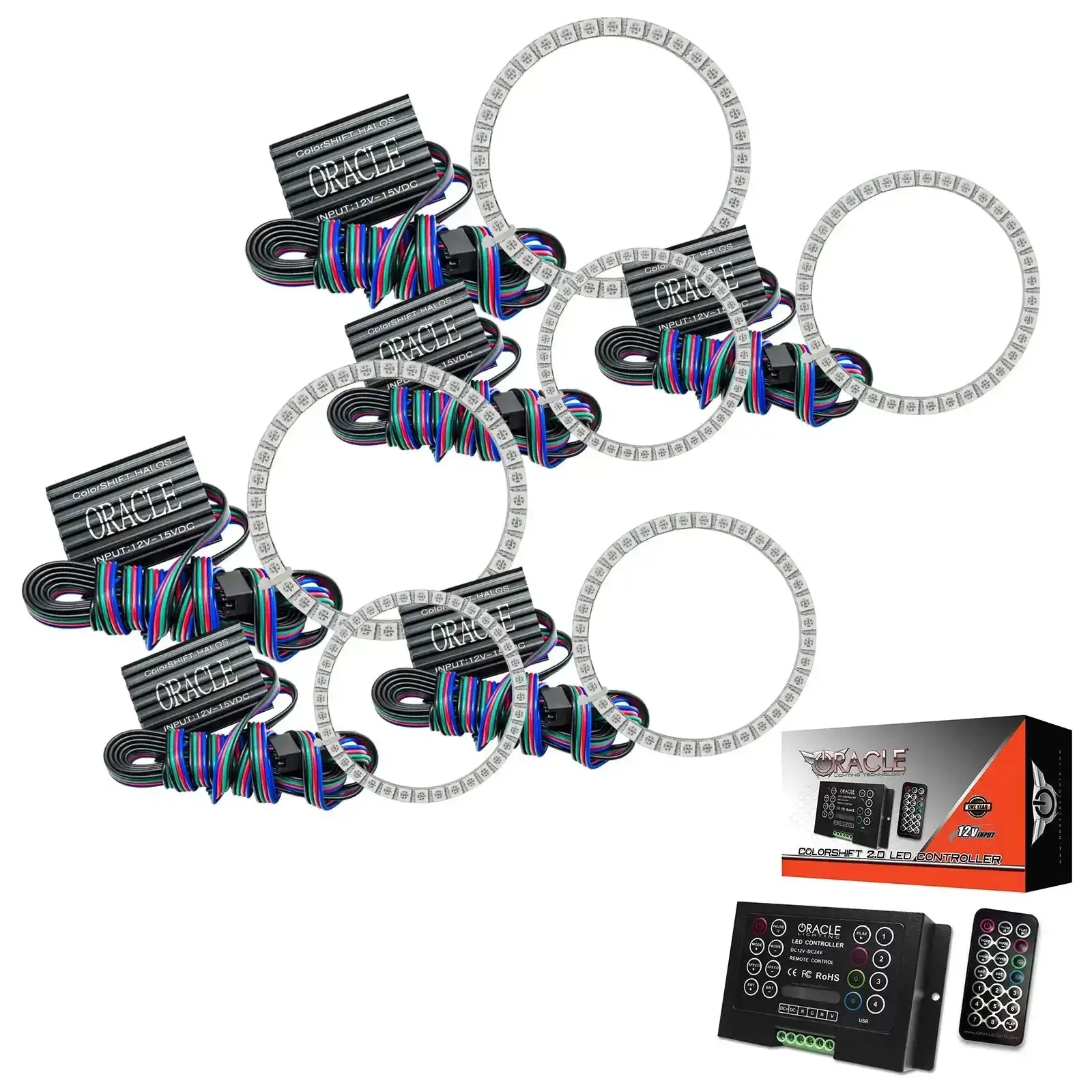 2005-2013 Chevrolet C6 Corvette ORACLE Triple Halo Headlight Kit - Image 15