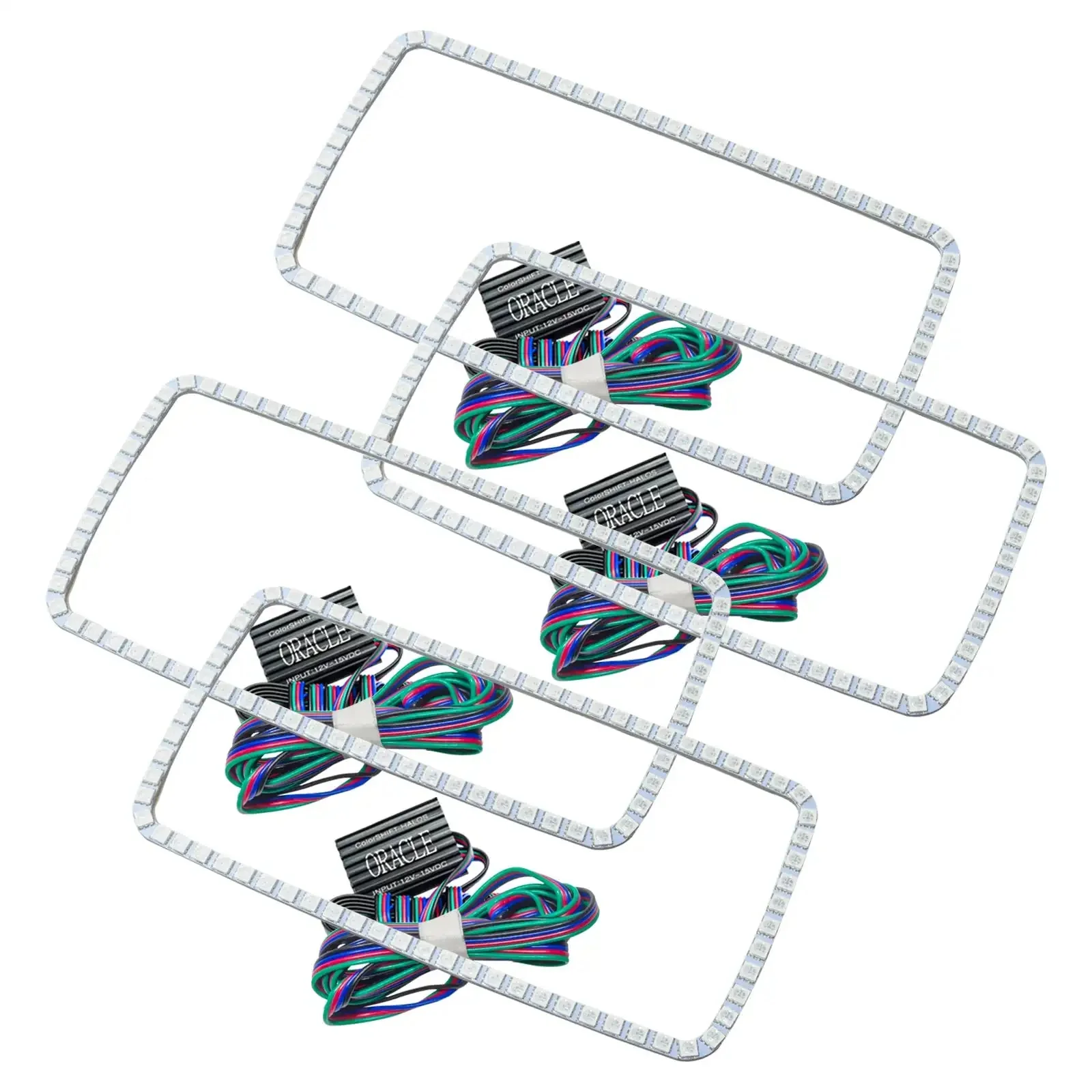 ORACLE Lighting 2007-2013 GMC Sierra LED Headlight Halo Kit (Square Style) - Image 5