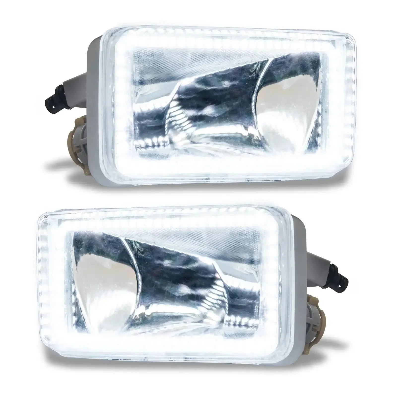 ORACLE Lighting 2007-2015 Chevrolet Silverado Pre-Assembled Fog Lights - Square Style Halo - Image 6
