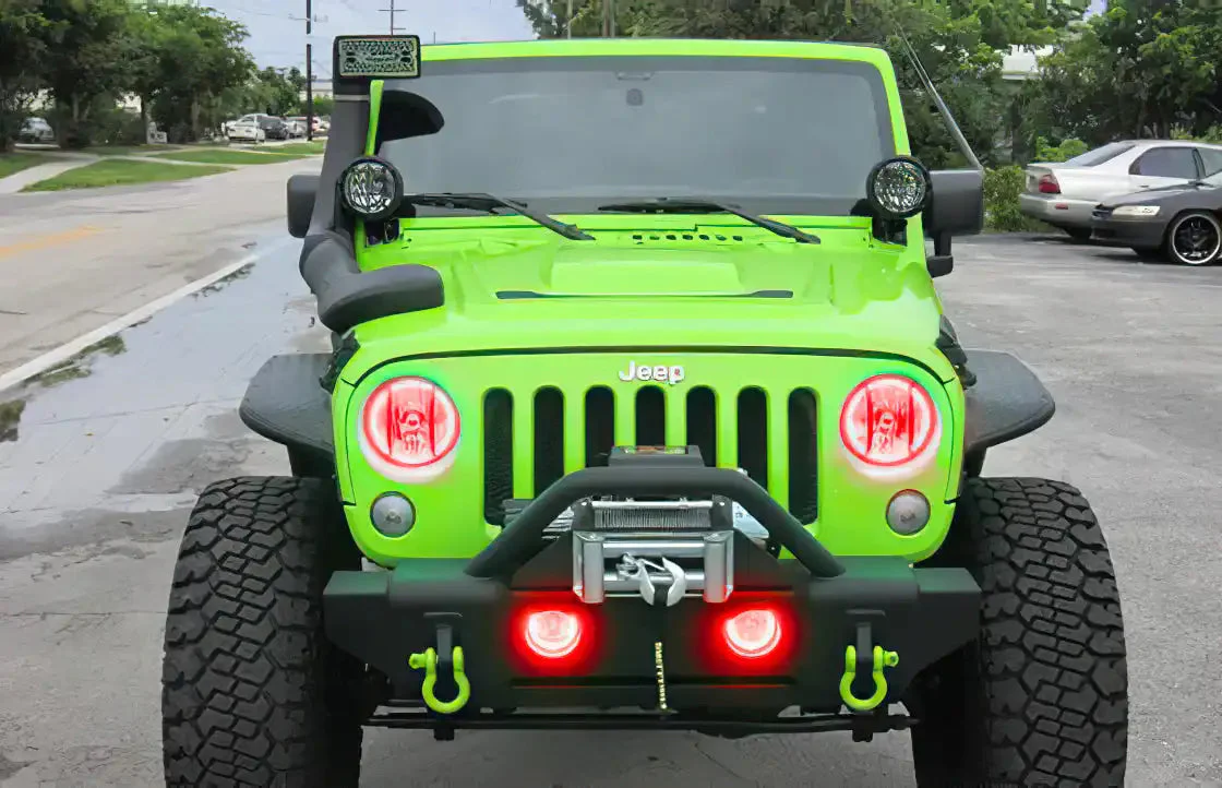 ORACLE Lighting 2007-2017 Jeep Wrangler JK LED Fog Light Halo Kit - Image 13