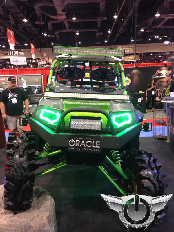 ORACLE Lighting 2009-2016 Polaris RZR LED Headlight Halo Kit - Image 11