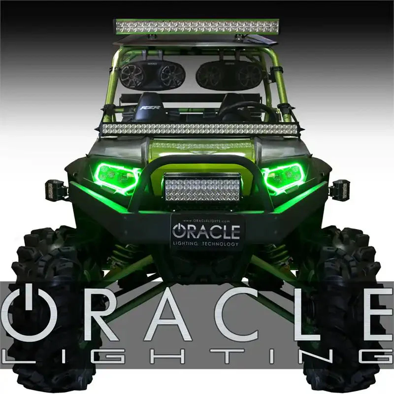 ORACLE Lighting 2009-2016 Polaris RZR LED Headlight Halo Kit - Image 4