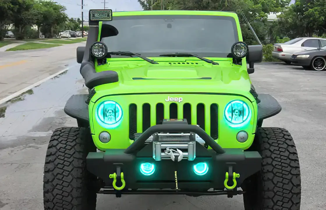 ORACLE Lighting 2007-2017 Jeep Wrangler JK LED Headlight Halo Kit - Image 43