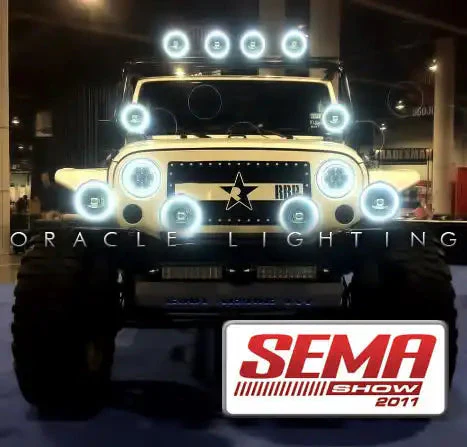 ORACLE Lighting 2007-2017 Jeep Wrangler JK LED Headlight Halo Kit - Image 5