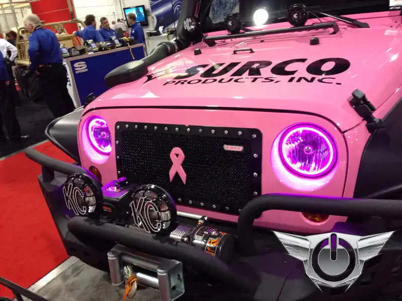 ORACLE Lighting 2007-2017 Jeep Wrangler JK LED Headlight Halo Kit - Image 7