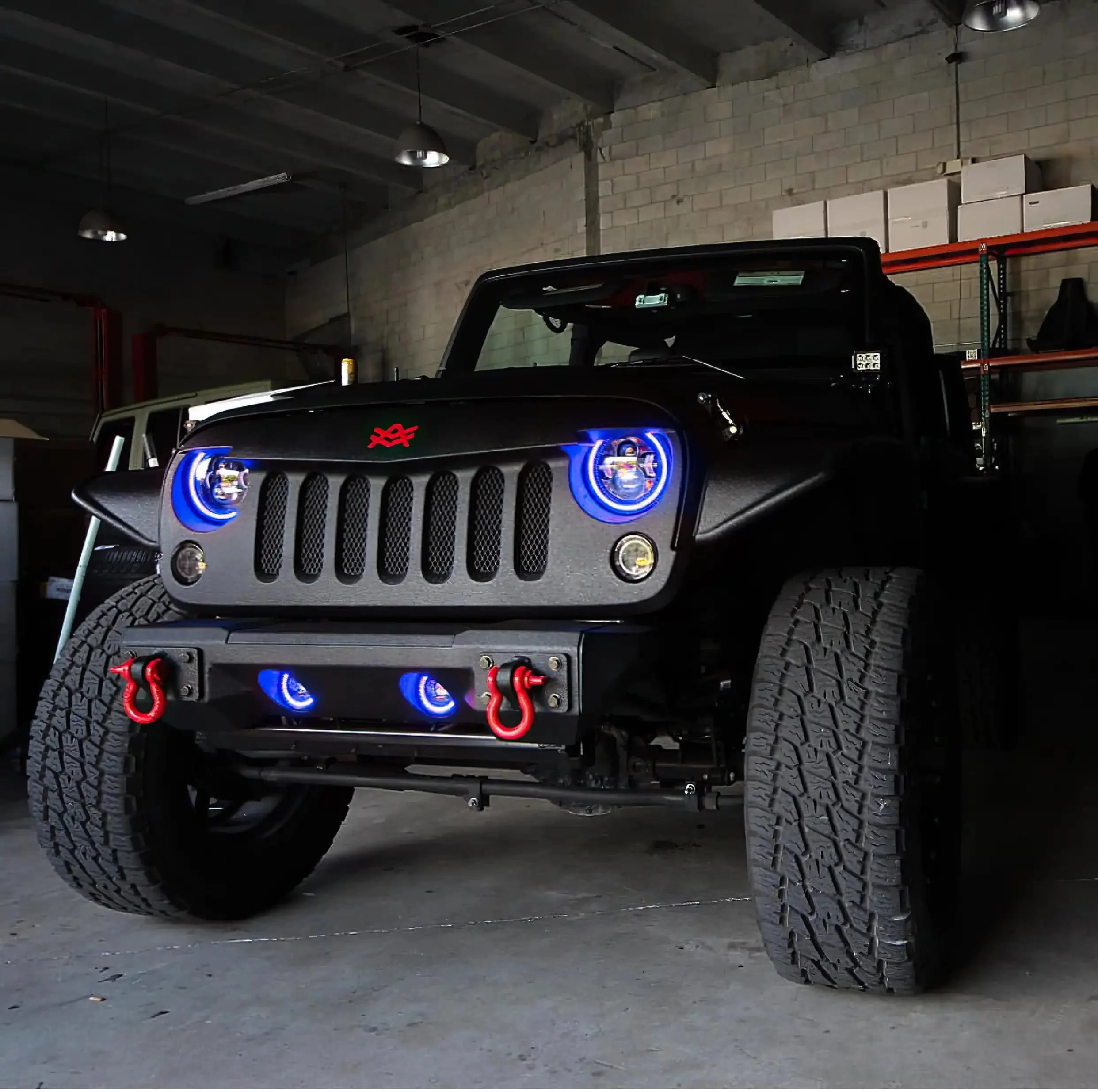 ORACLE Lighting 2007-2018 Jeep Wrangler JK LED Surface Mount Fog Light Halo Kit - Image 11