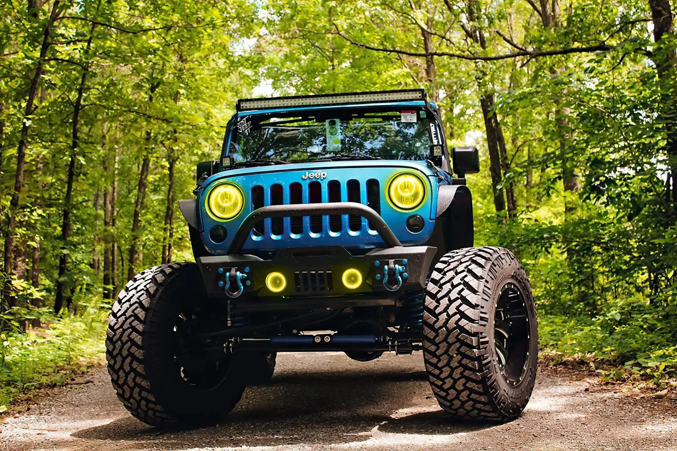 ORACLE Lighting 2007-2018 Jeep Wrangler JK LED Surface Mount Fog Light Halo Kit - Image 26
