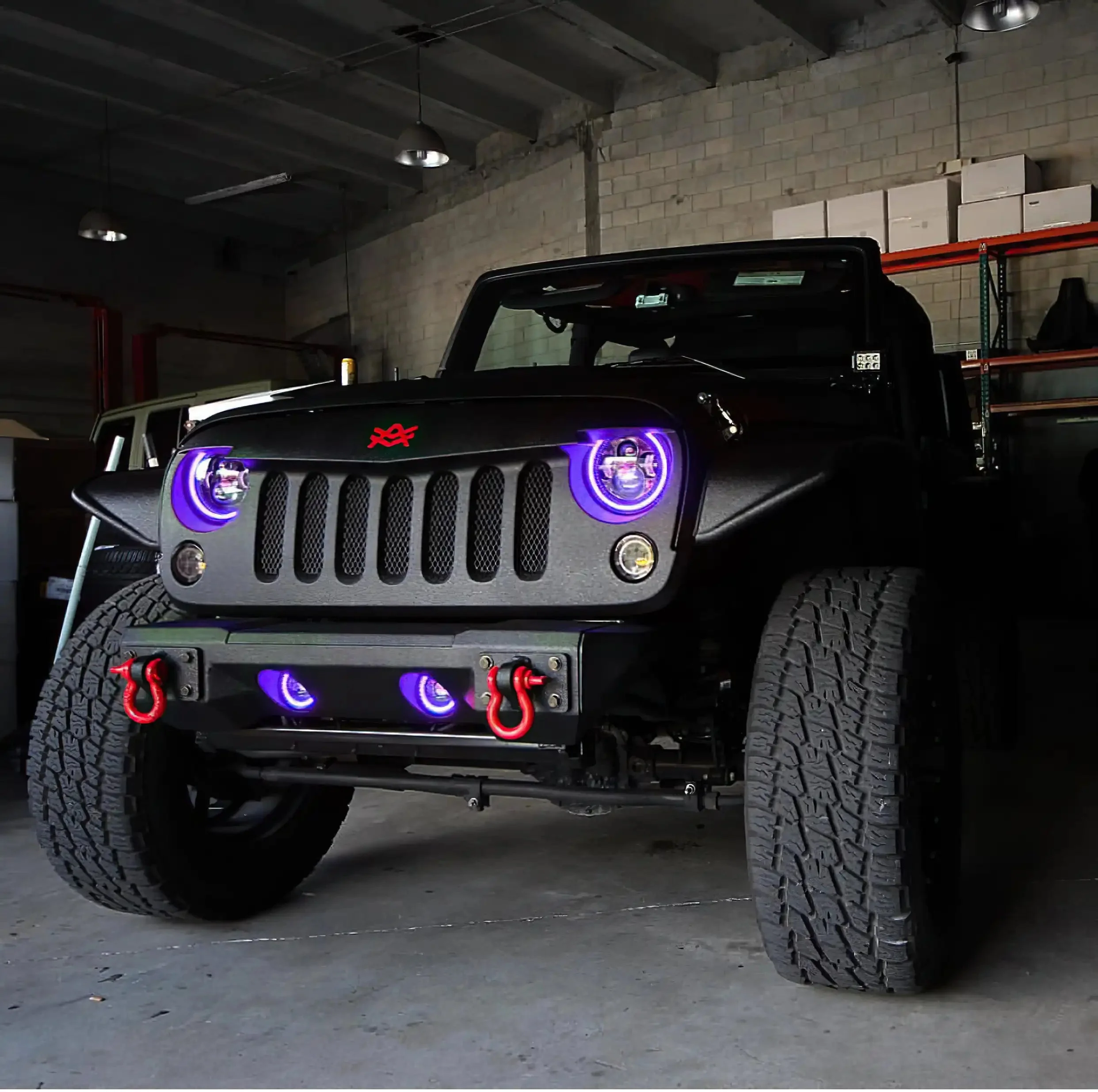 ORACLE Lighting 2007-2018 Jeep Wrangler JK LED Surface Mount Fog Light Halo Kit - Image 28
