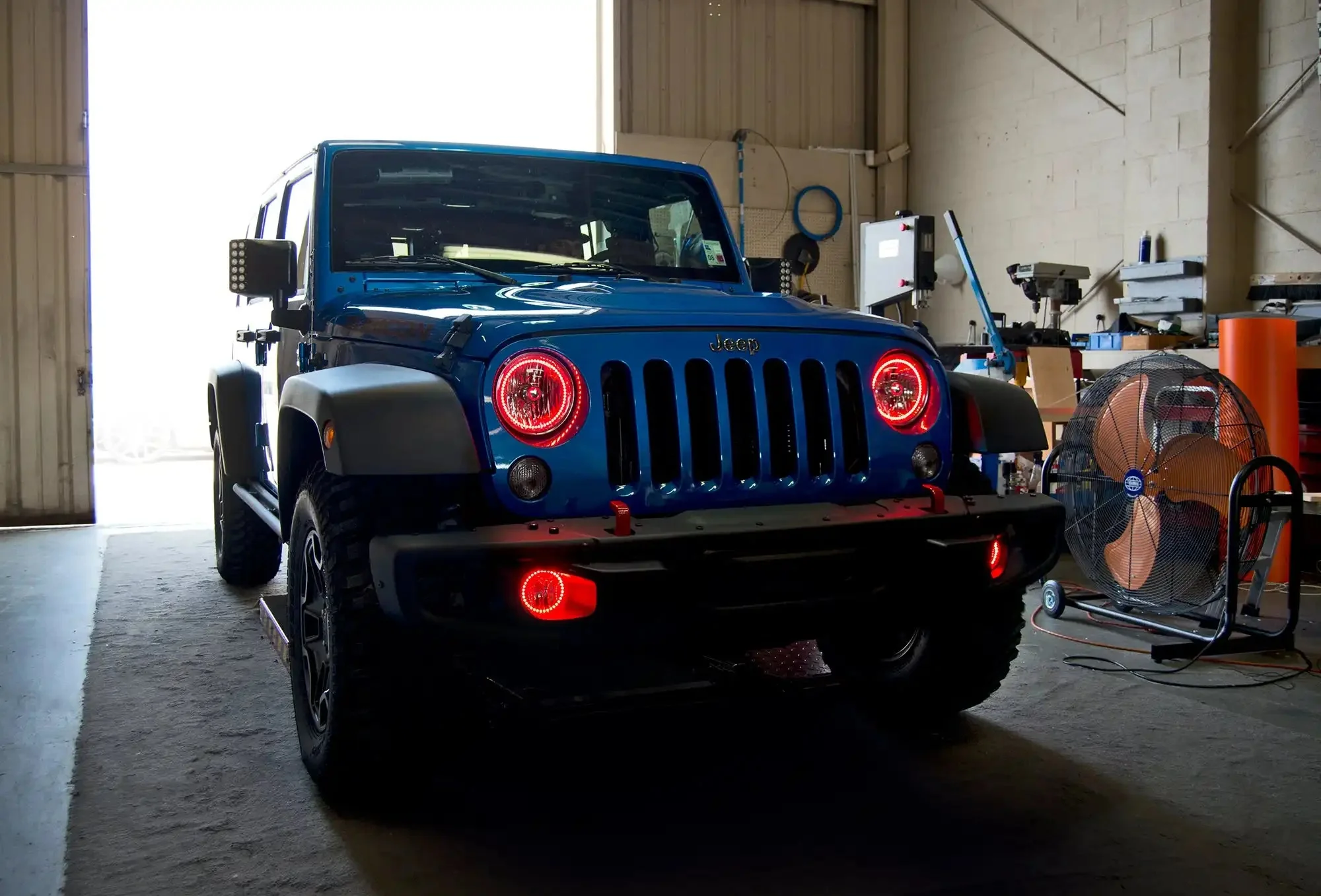 ORACLE Lighting 2007-2017 Jeep Wrangler JK LED Surface Mount Headlight Halo Kit - Image 13