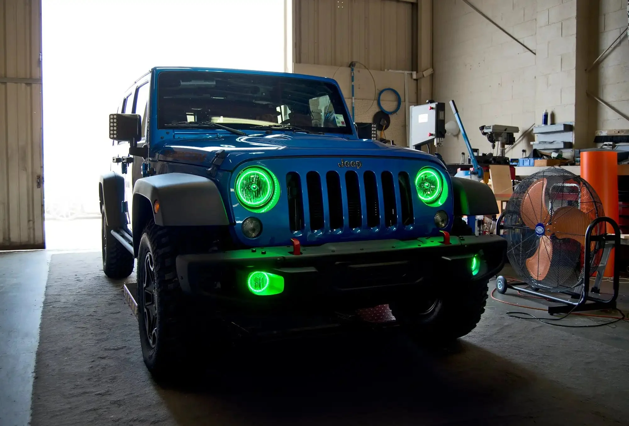 ORACLE Lighting 2007-2017 Jeep Wrangler JK LED Surface Mount Headlight Halo Kit - Image 14