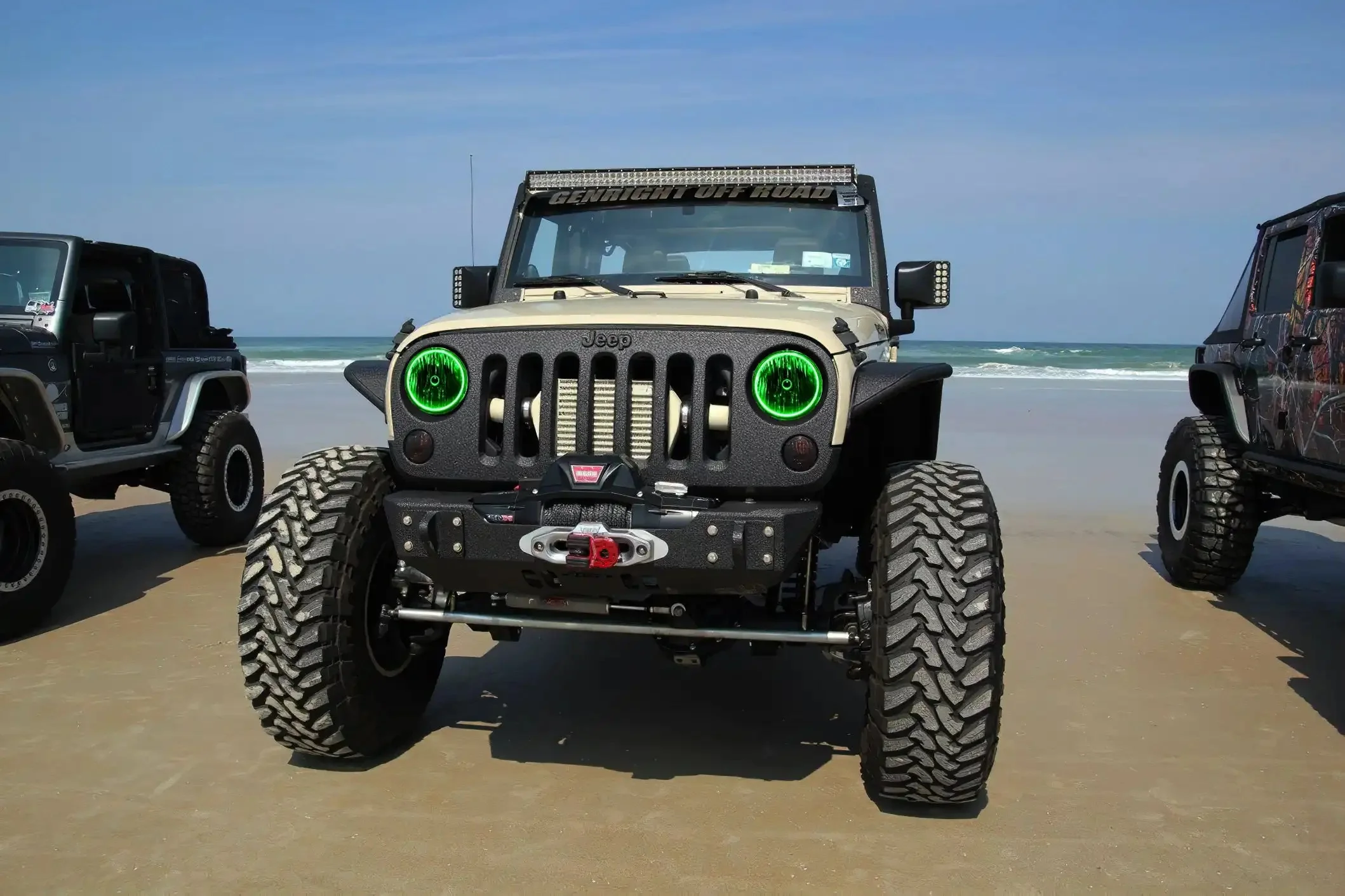 ORACLE Lighting 2007-2017 Jeep Wrangler JK LED Surface Mount Headlight Halo Kit - Image 22