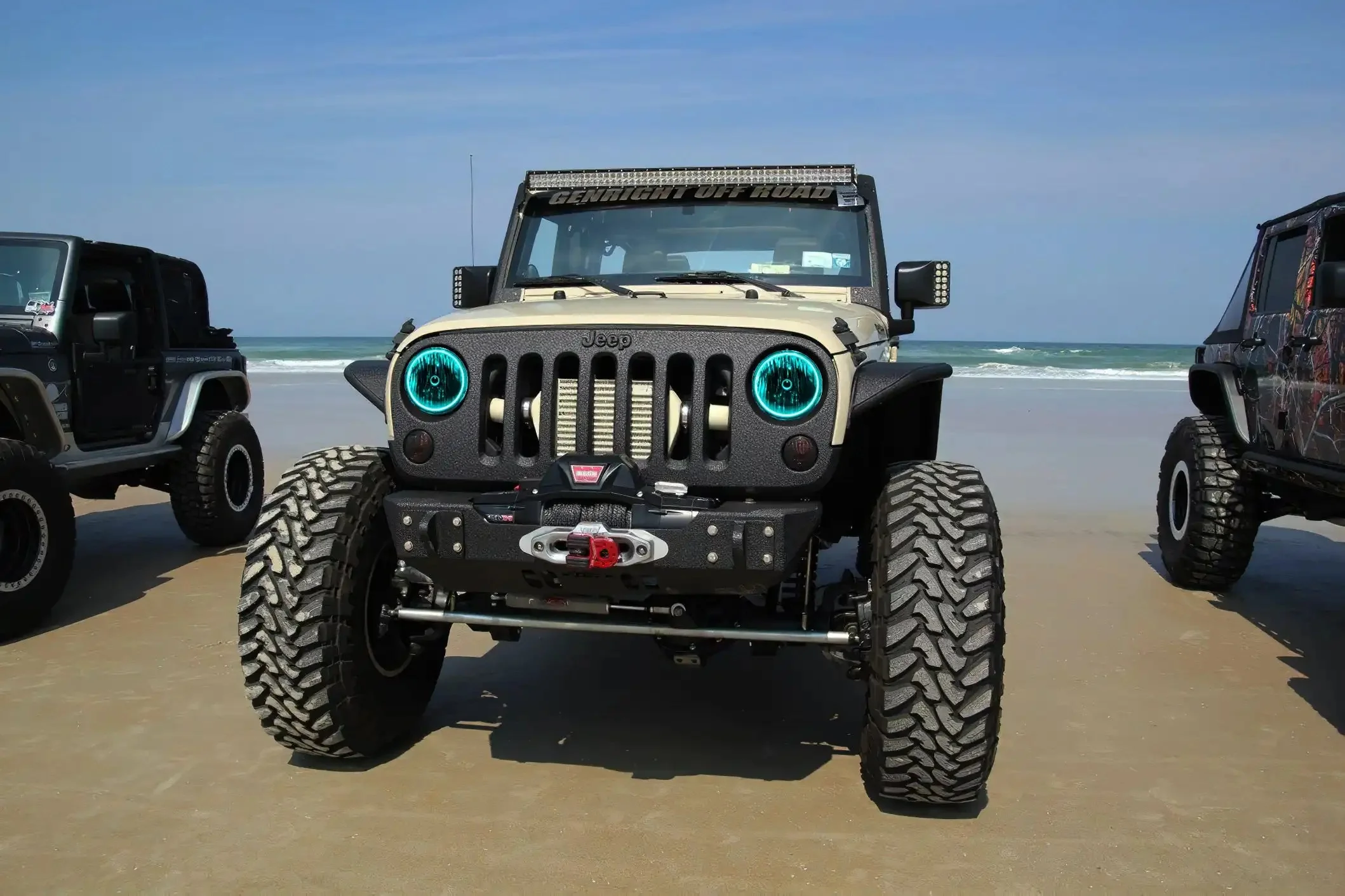 ORACLE Lighting 2007-2017 Jeep Wrangler JK LED Surface Mount Headlight Halo Kit - Image 28