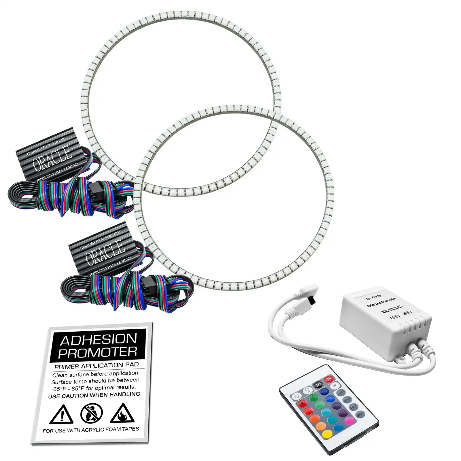 ORACLE Lighting 2007-2017 Jeep Wrangler JK LED Surface Mount Headlight Halo Kit - Image 4