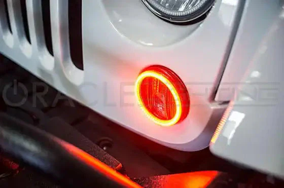 ORACLE Lighting 2007-2017 Jeep Wrangler JK LED Surface Mount Turn Signal Halo Kit - Image 5