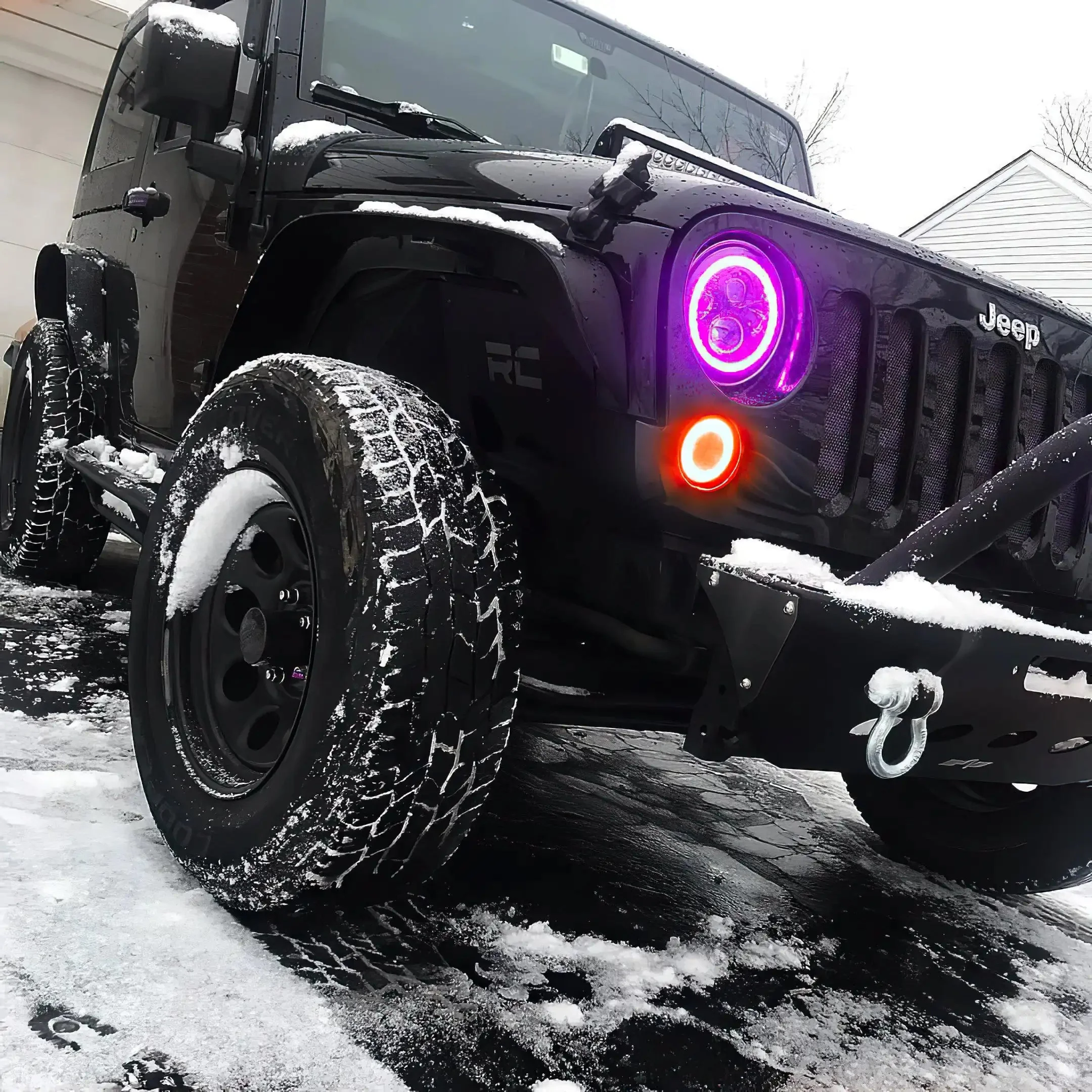 ORACLE Lighting 2007-2017 Jeep Wrangler JK LED Surface Mount Turn Signal Halo Kit - Image 6