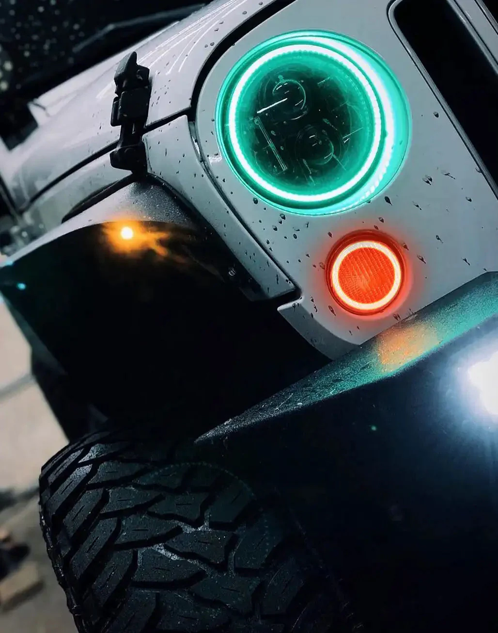 ORACLE Lighting 2007-2017 Jeep Wrangler JK LED Surface Mount Turn Signal Halo Kit - Image 7