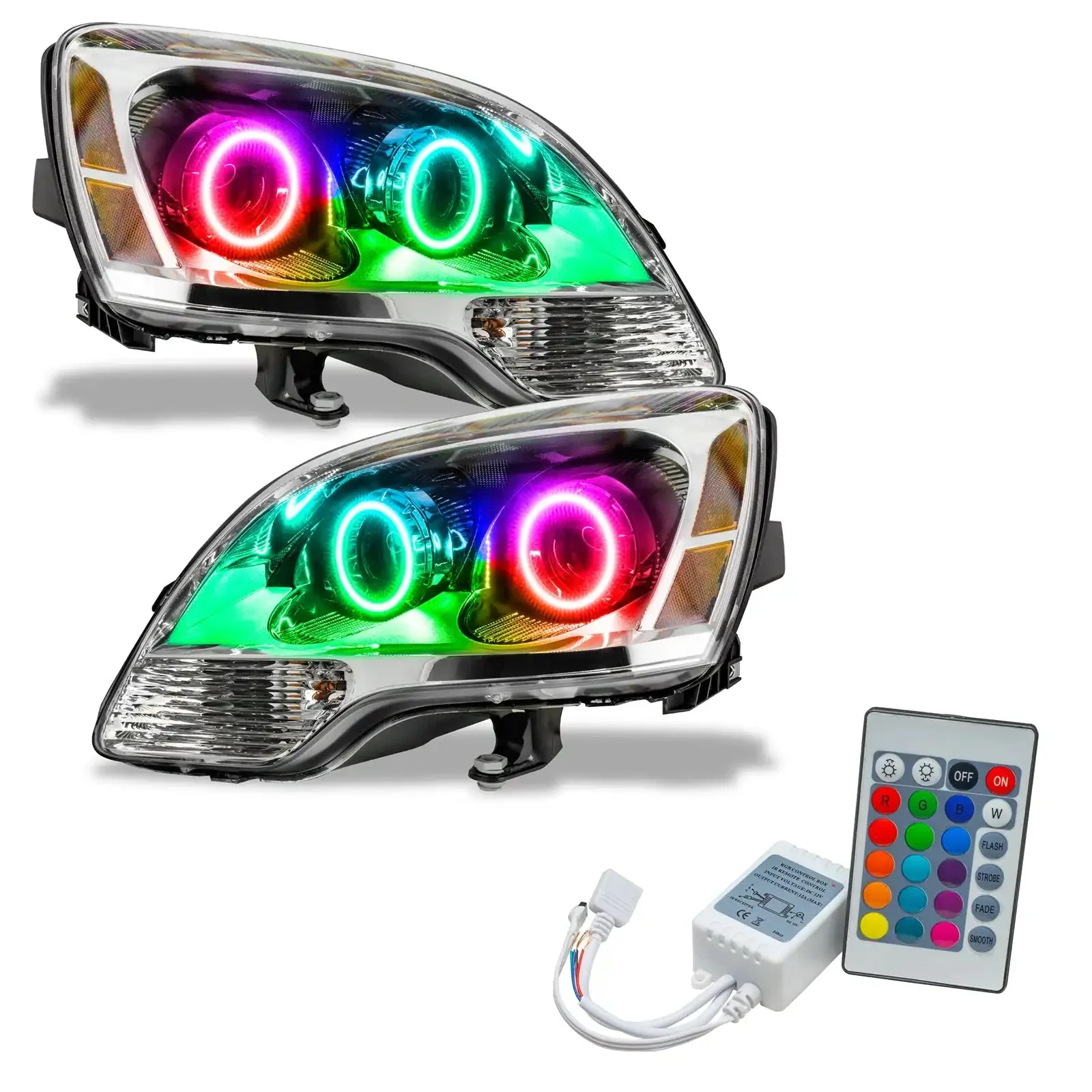 ORACLE Lighting 2008-2012 GMC Acadia Pre-Assembled Halo Headlights - 2nd Design - Halogen - Image 13