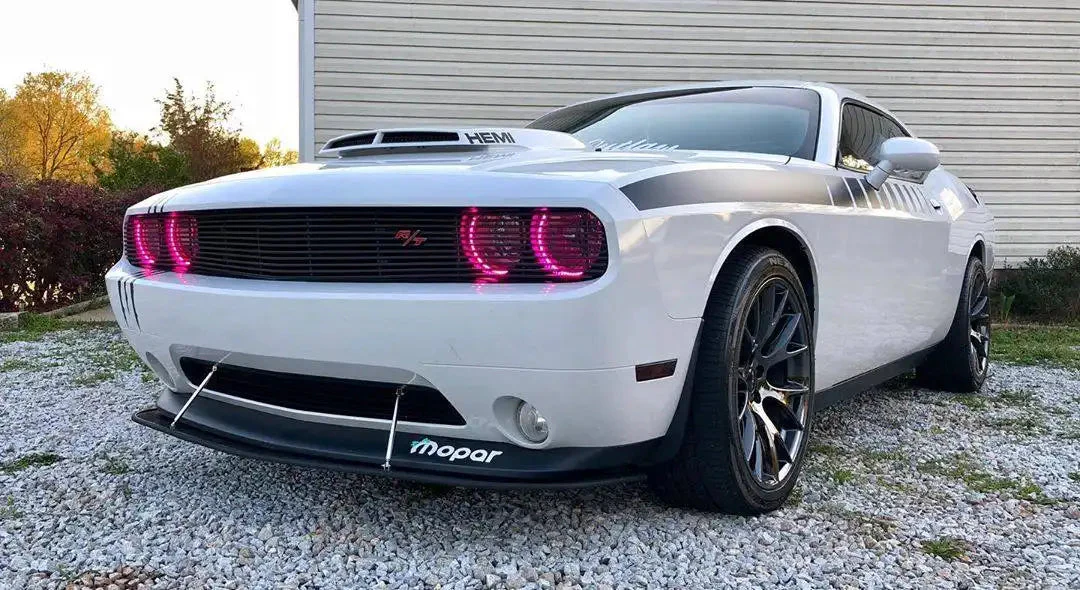 ORACLE Lighting 2008-2014 Dodge Challenger Dynamic ColorSHIFT Headlight Halo Kit - Surface Mount - Image 4