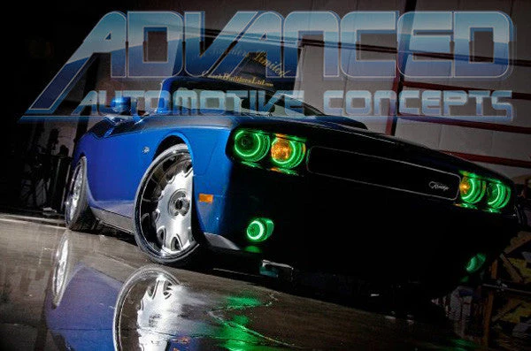 ORACLE Lighting 2008-2014 Dodge Challenger LED Headlight Halo Kit - Standard Mount - Image 6