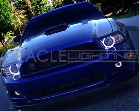 2013-2014 Ford Mustang ORACLE Halo Kit - HID (Projector) Style - Image 3
