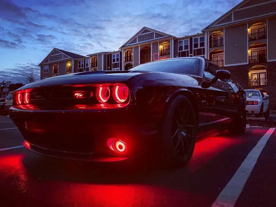 ORACLE Lighting 2015-2023 Dodge Challenger ColorSHIFT RGB+W Headlight DRL Upgrade Kit - Image 16