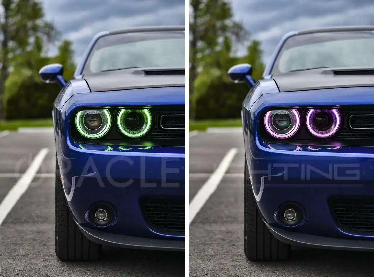 ORACLE Lighting 2015-2023 Dodge Challenger ColorSHIFT RGB+W Headlight DRL Upgrade Kit - Image 18