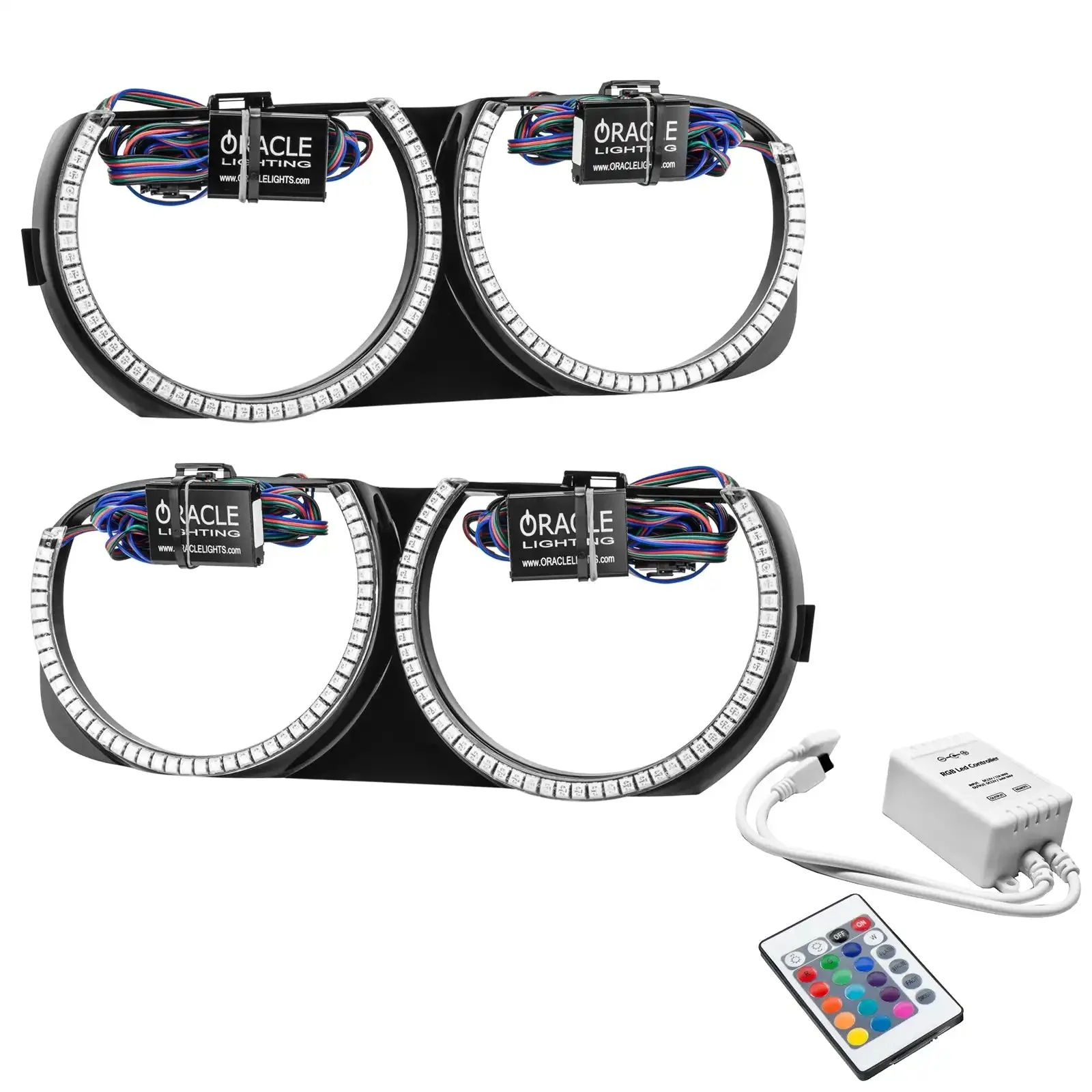 ORACLE Lighting 2015-2023 Dodge Challenger Pre-Installed Halo Headlight Bezels - Image 4