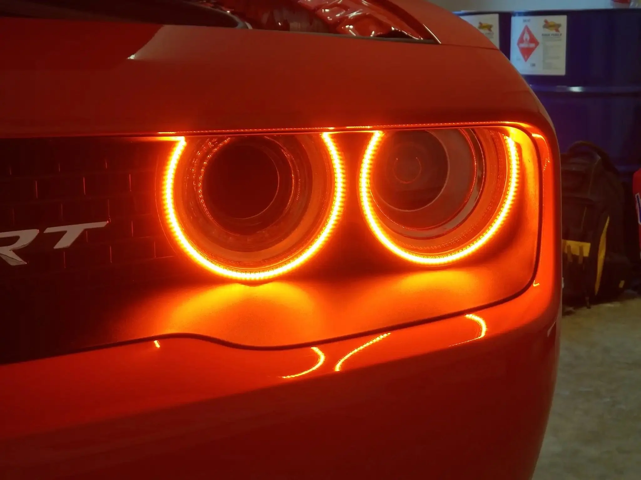 ORACLE Lighting 2015-2023 Dodge Challenger Dynamic ColorSHIFT Headlight Halo Kit - Surface Mount - Image 13