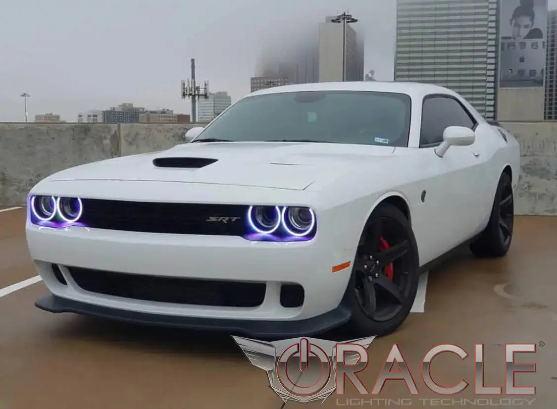 ORACLE Lighting 2015-2023 Dodge Challenger LED Surface Mount Headlight Halo Kit - Image 15