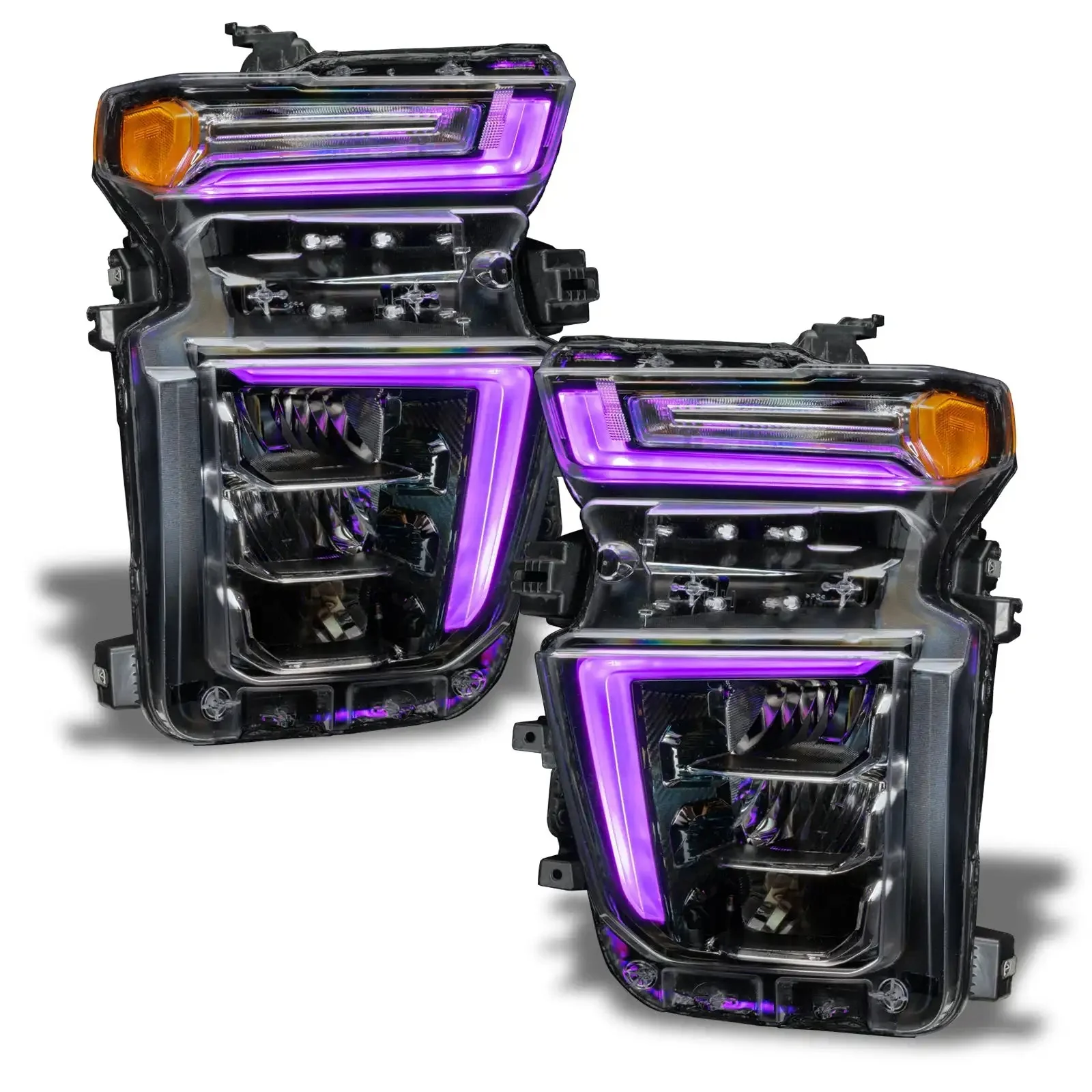 ORACLE Lighting 2020-2023 Chevrolet Silverado HD 2500/3500 ColorSHIFT RGB+W Headlight DRL Upgrade Kit - Image 13