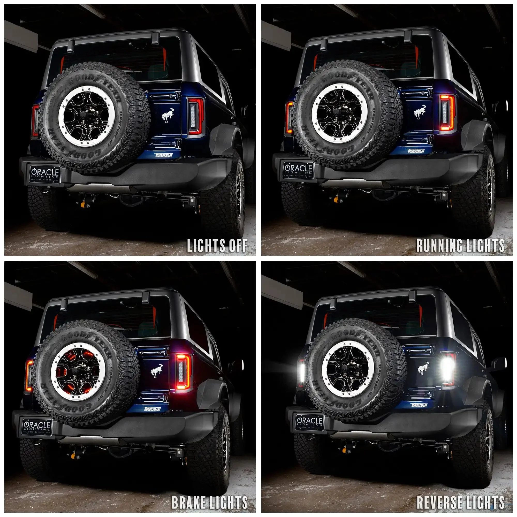 V2 | 2021-2025 Ford Bronco Flush Mount LED Tail Lights - Low Profile | 1,400 Lumens - Image 4