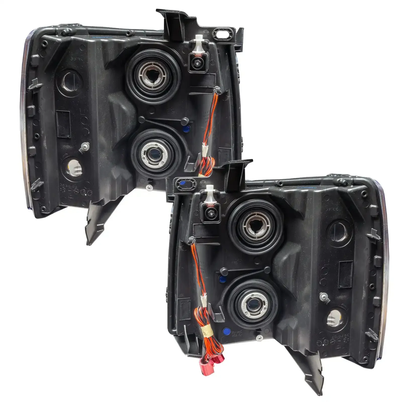 ORACLE Lighting 2007-2013 Chevrolet Silverado Pre-Assembled Halo Headlights - Black Housing - Image 4