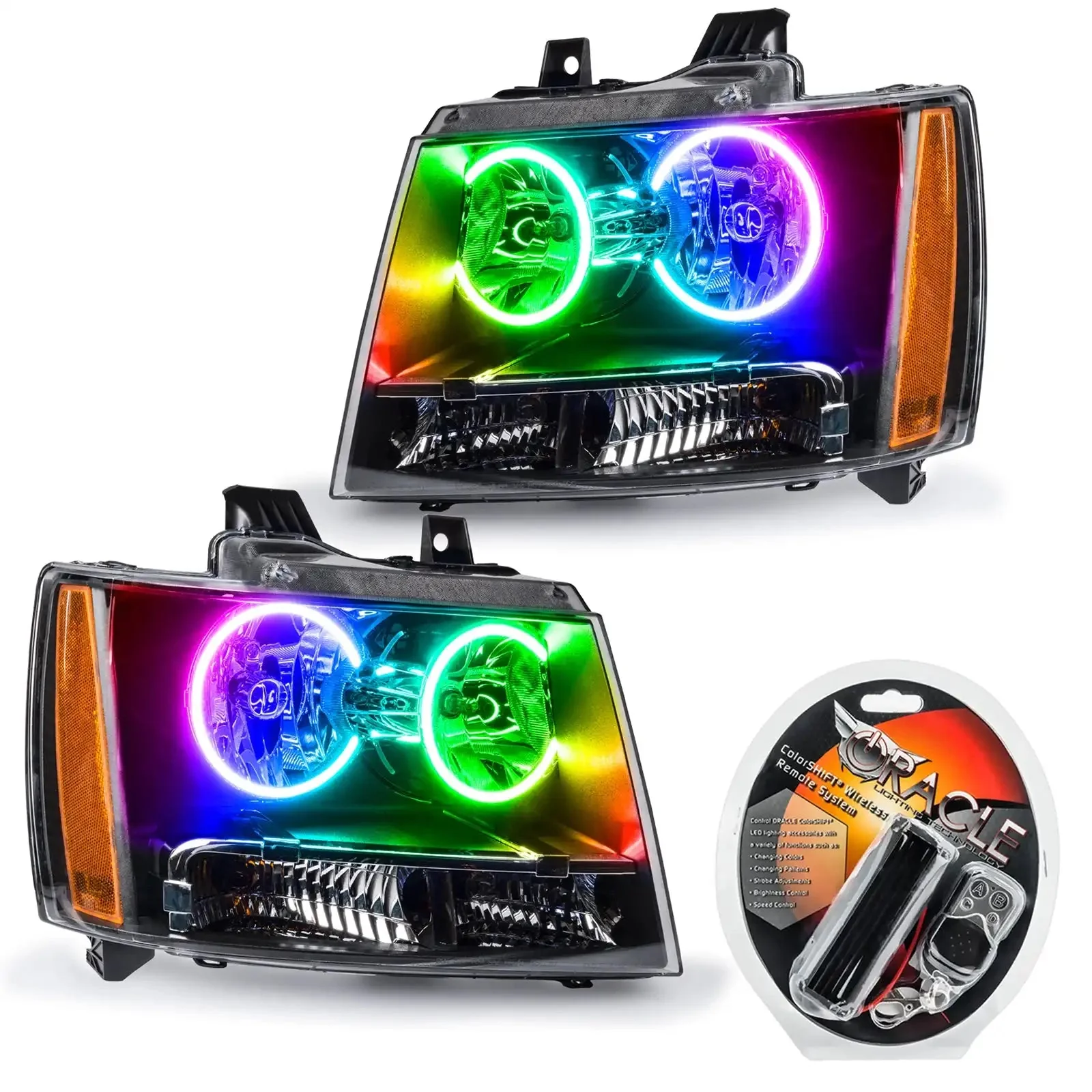 ORACLE Lighting 2007-2014 Chevrolet Tahoe Pre-Assembled Halo Headlights - Image 10