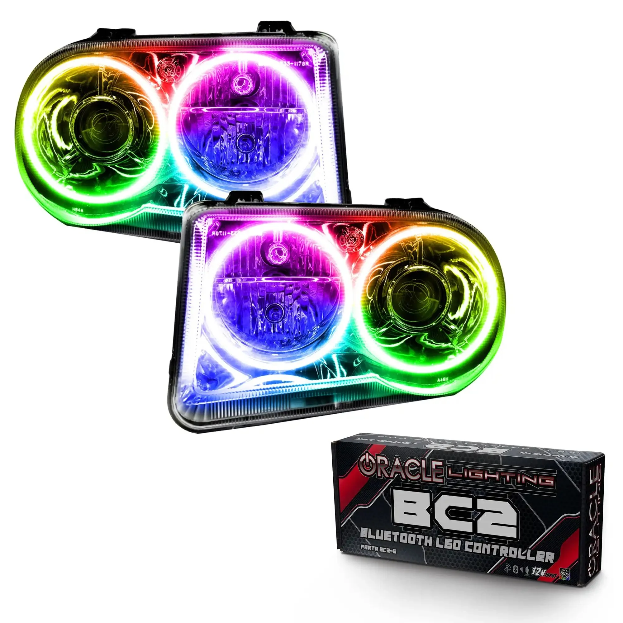 ORACLE Lighting 2005-2010 Chrysler 300C Pre-Assembled Halo Headlights - HID Style - Image 11