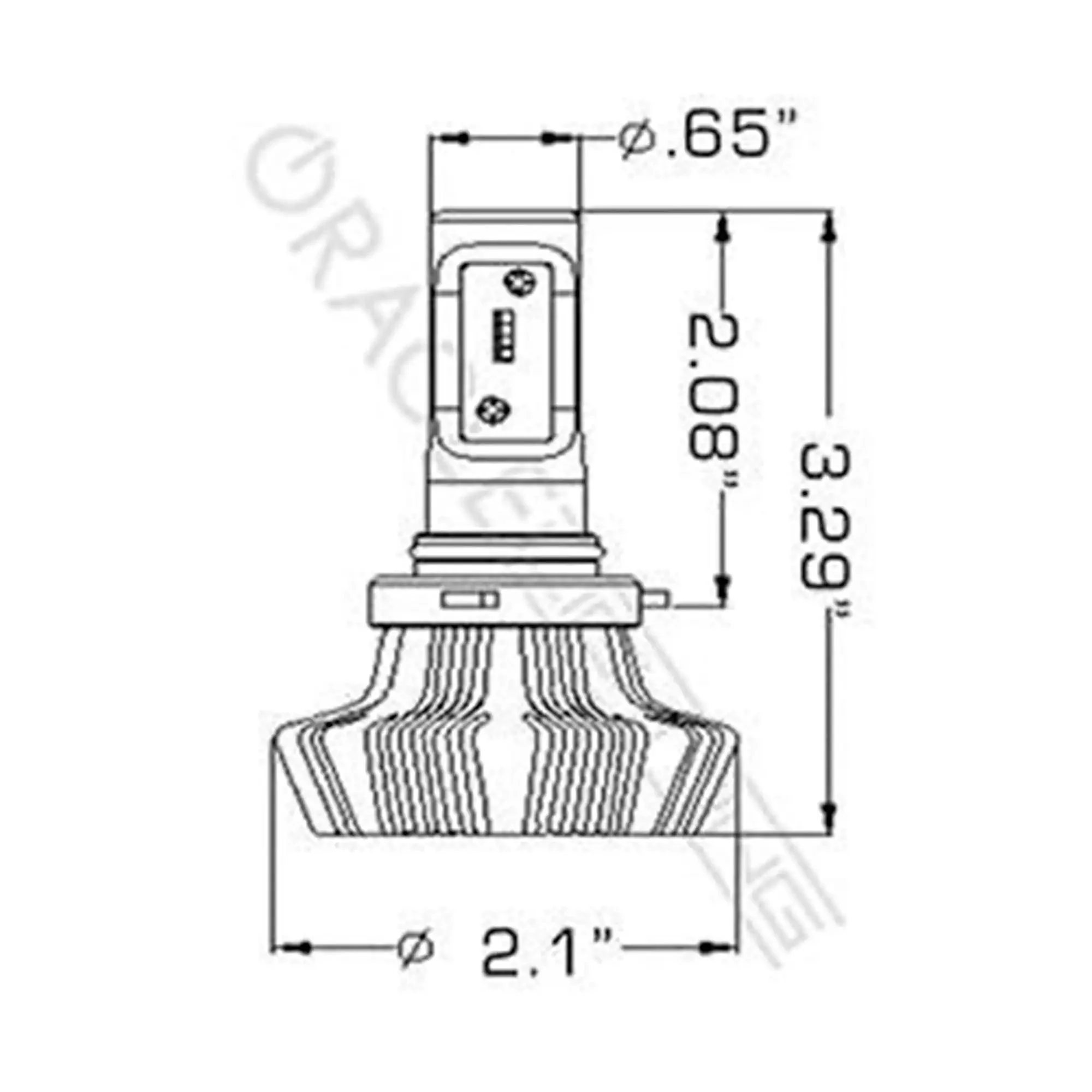 ORACLE Lighting 9005 - 4,000+ Lumen LED Light Bulb Conversion Kit (Low Beam) - Image 7