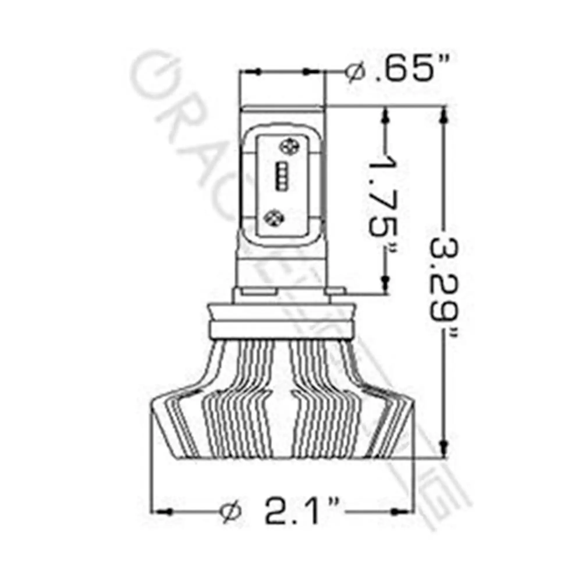 ORACLE Lighting H11 - 4,000+ Lumen LED Light Bulb Conversion Kit High/Low Beam (Projector) - Image 7