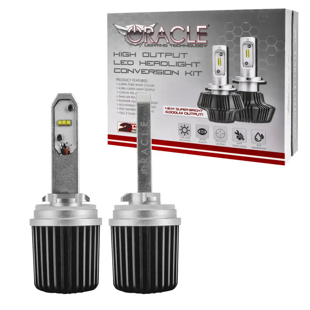 ORACLE Lighting 880/881/H27 - 4,000+ Lumen LED Light Bulb Conversion Kit (Low Beam) - Image 2