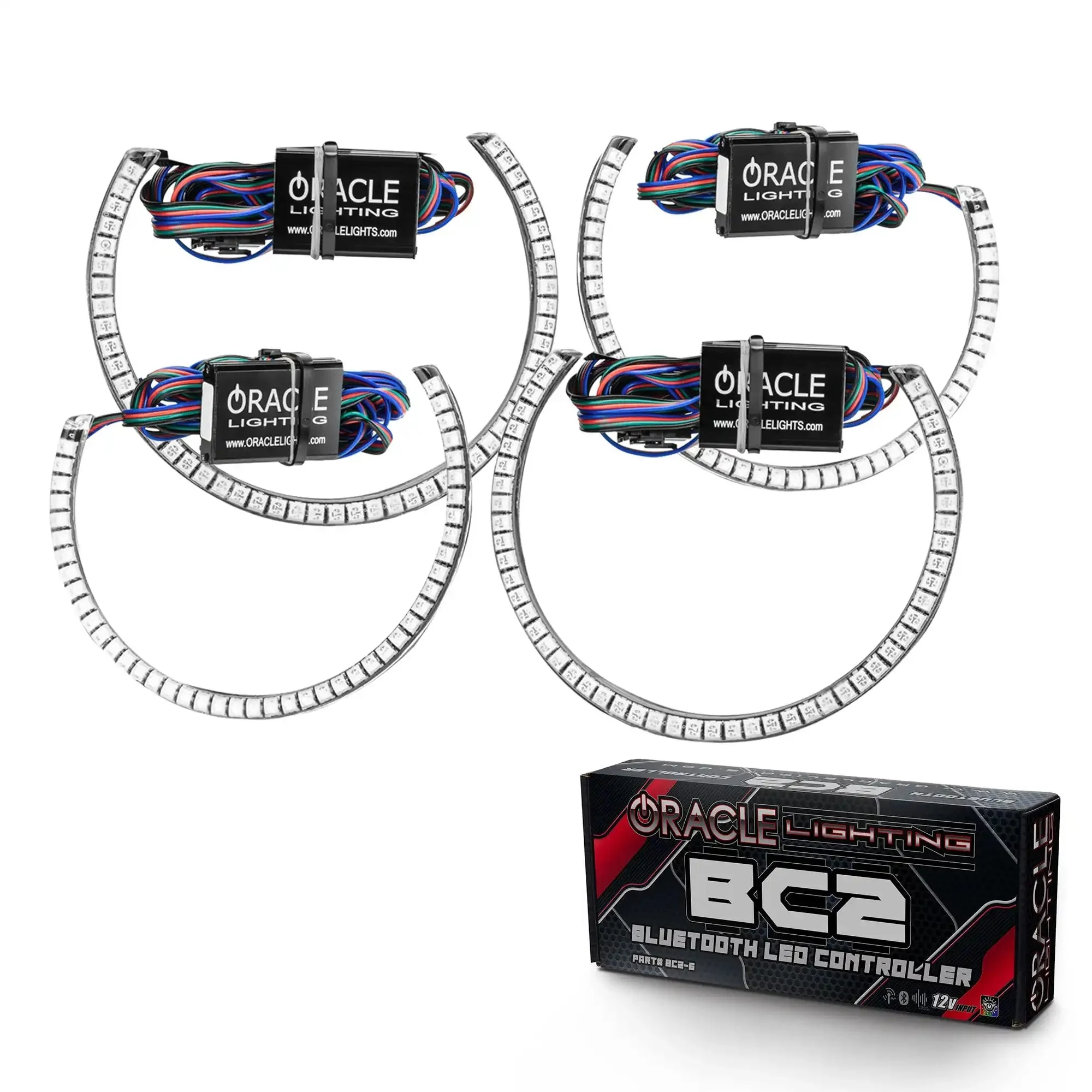 ORACLE Lighting 2008-2014 Dodge Challenger Headlight Halo Kit - Surface Mount - Image 7