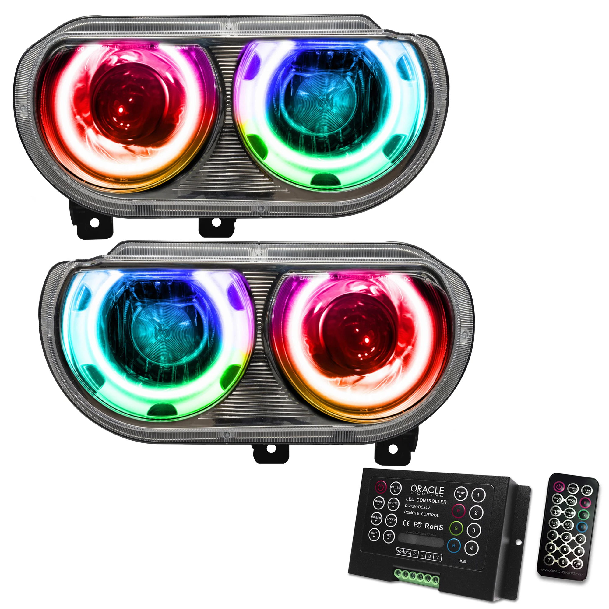 ORACLE Lighting 2008-2014 Dodge Challenger Pre-Assembled Headlights — HID - Image 10