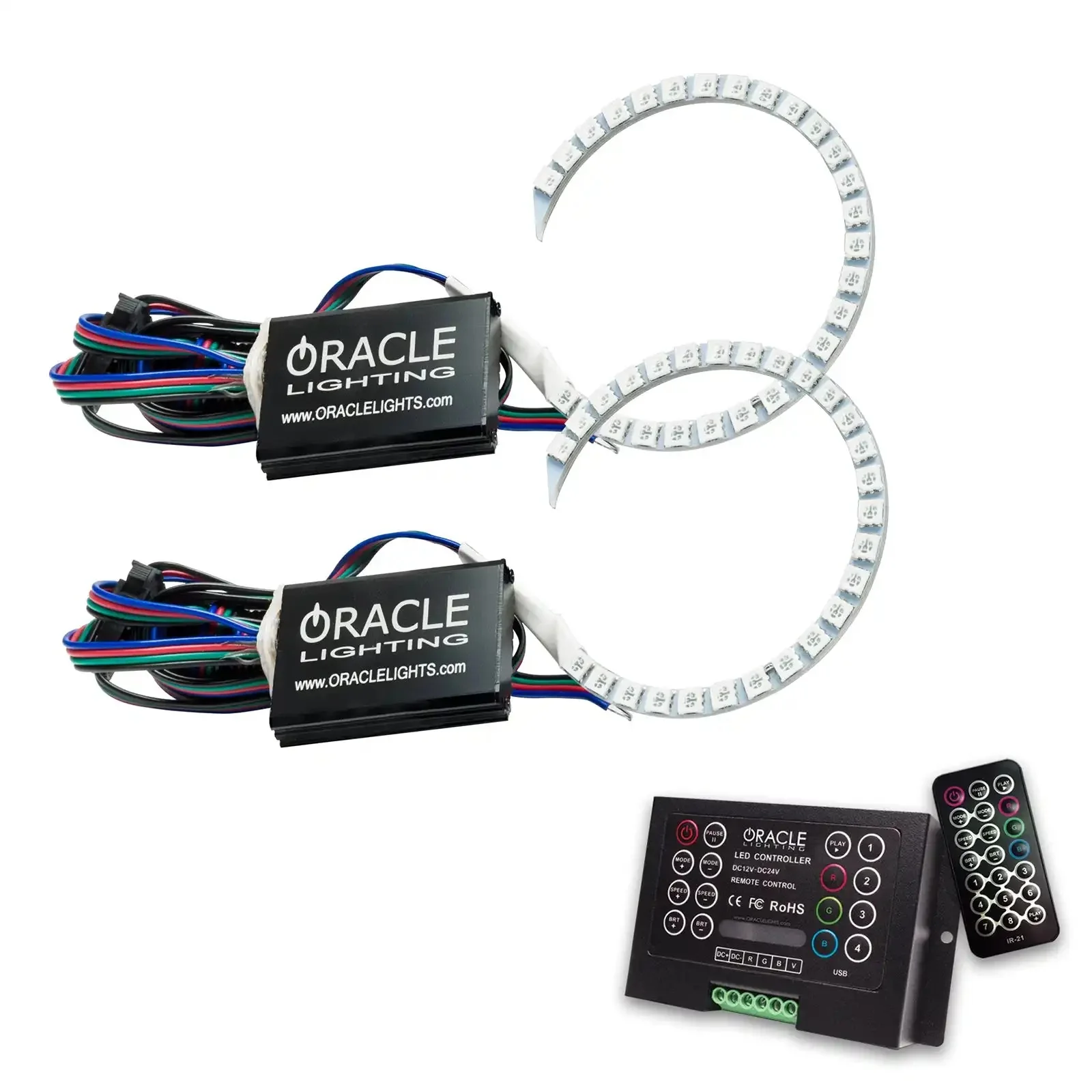 ORACLE Lighting 2015-2021 Dodge Charger LED Projector Halo Kit - Image 7