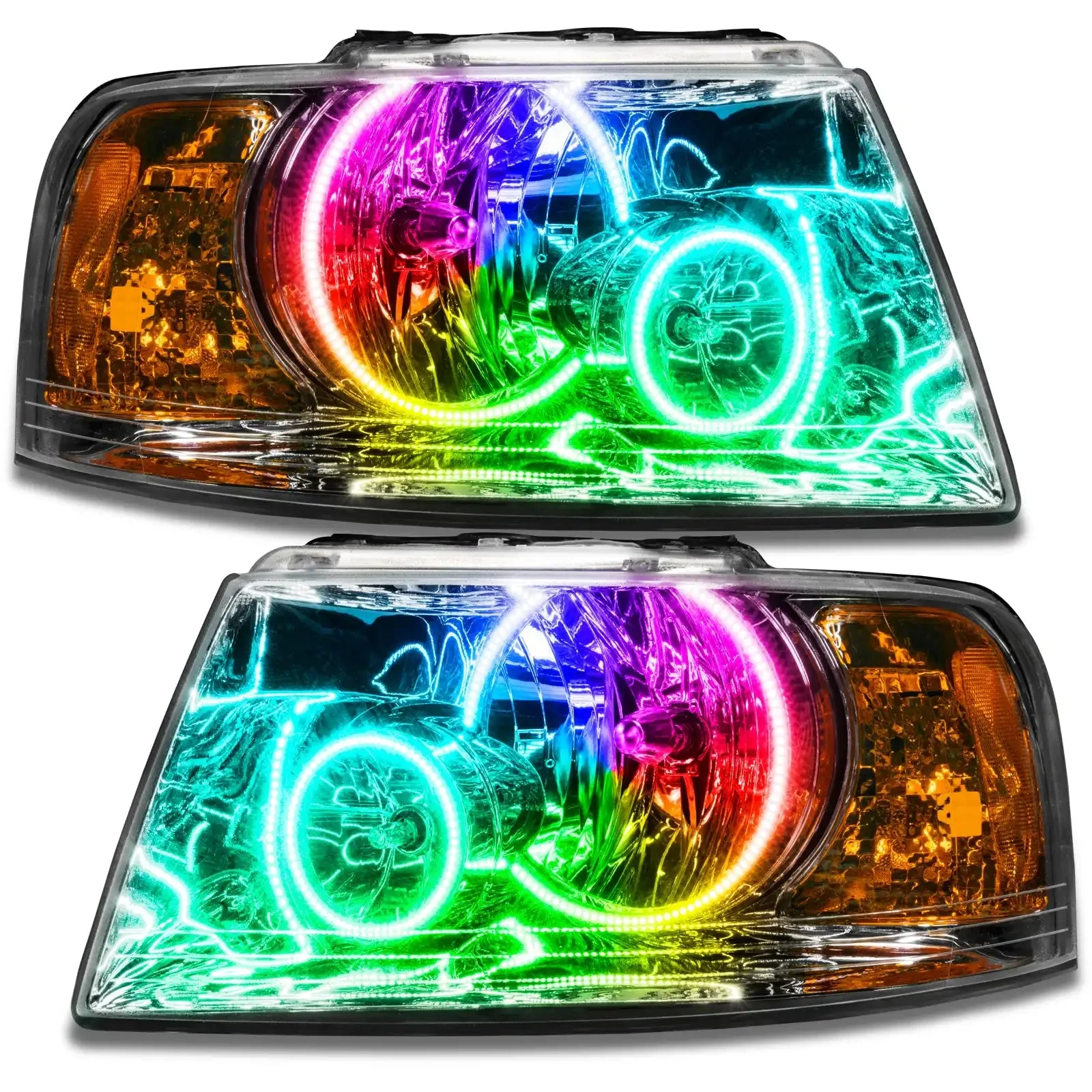 ORACLE Lighting 2003-2006 Ford Expedition Pre-Assembled Headlights - Chrome - Image 3