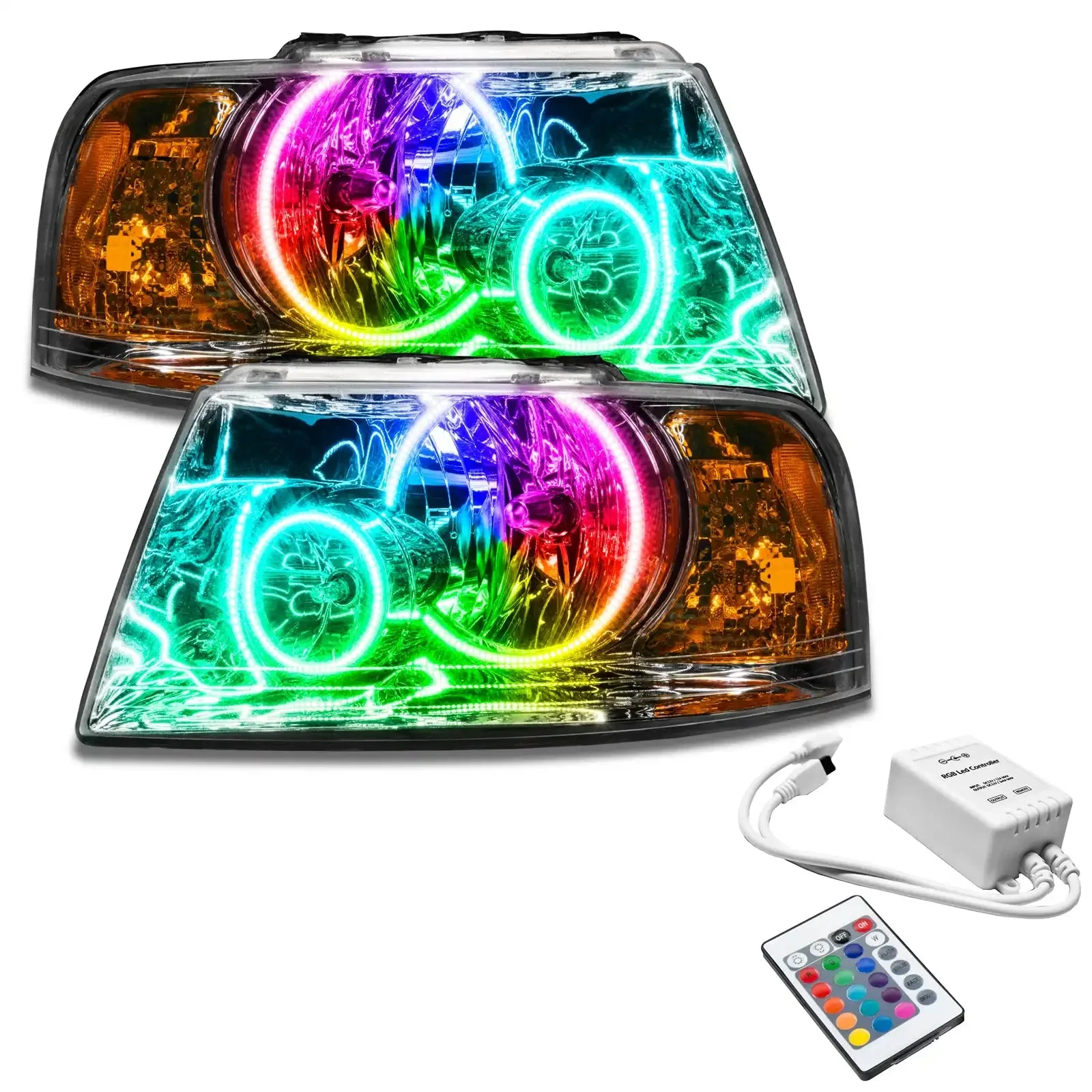 ORACLE Lighting 2003-2006 Ford Expedition Pre-Assembled Headlights - Chrome - Image 4