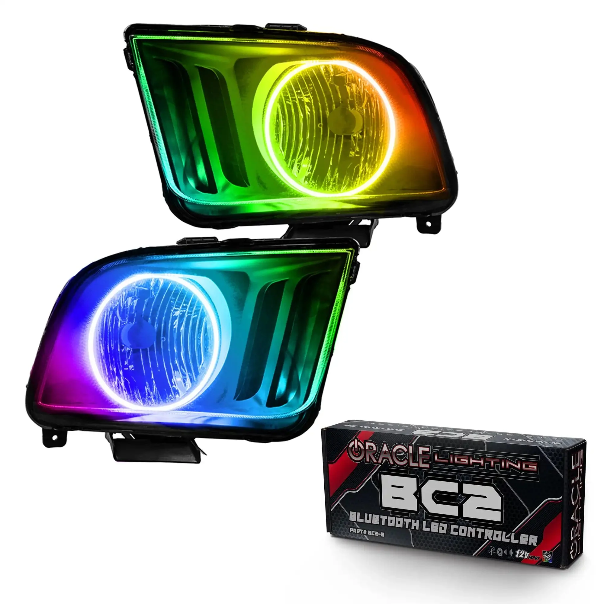 ORACLE Lighting 2005-2009 Ford Mustang Pre-Assembled Headlights - Black - Image 11