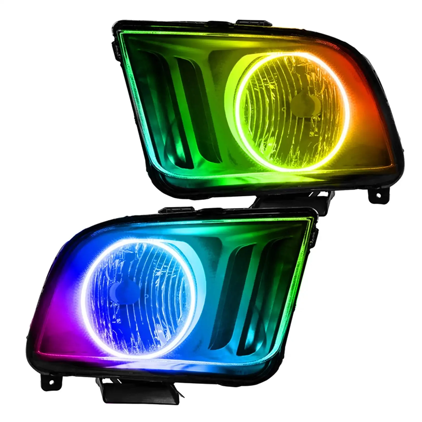 ORACLE Lighting 2005-2009 Ford Mustang Pre-Assembled Headlights - Black - Image 7