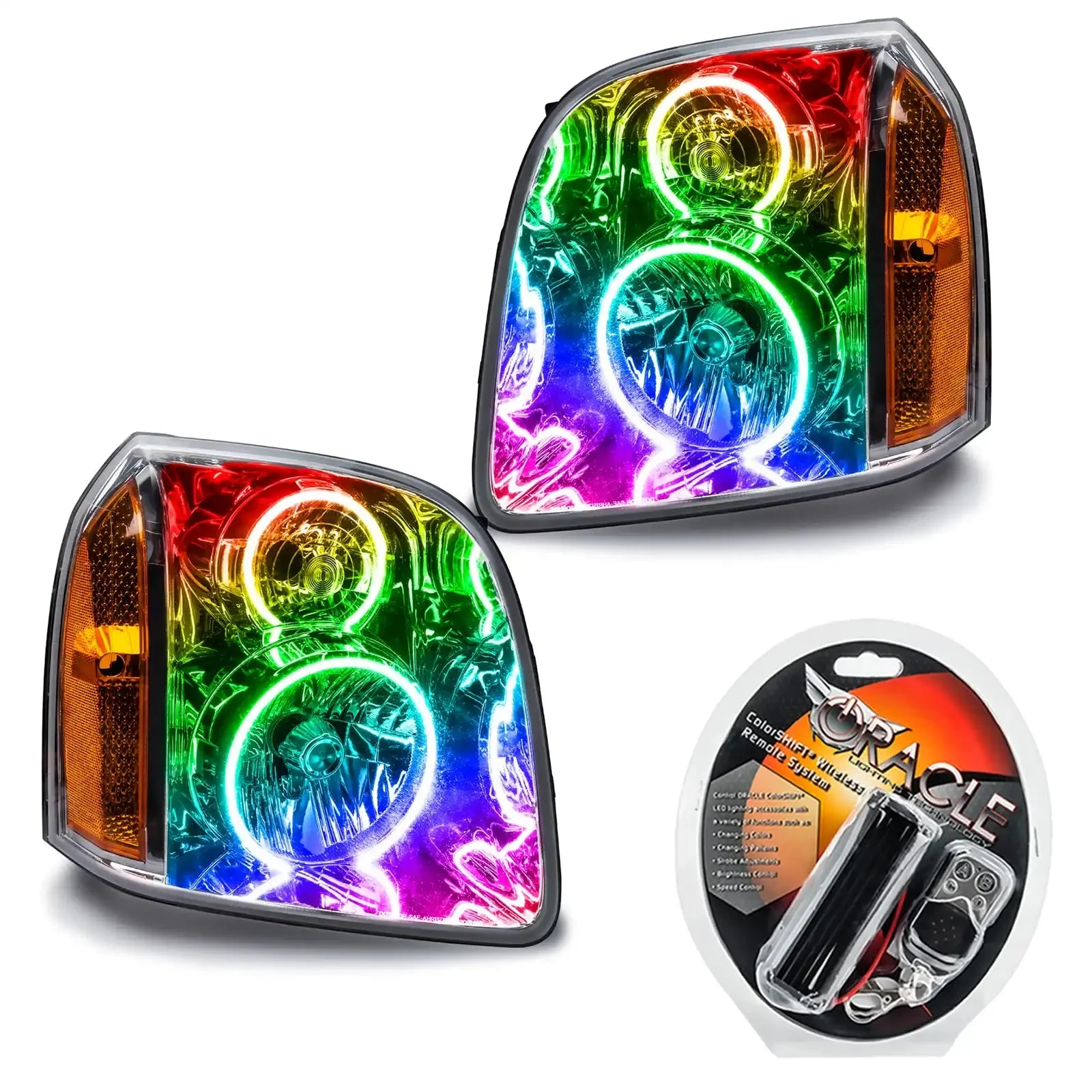 ORACLE Lighting 2007-2014 GMC Yukon Pre-Assembled Halo Headlights - Image 9